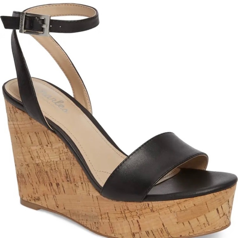 Charles by Charles David Lilla Wedge Sandal Black